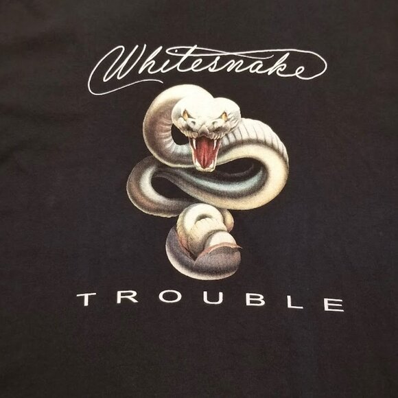 Whitesnake Trouble T Shirt 2XL Mens Rock Music Concert Tour Album Band Photo Tee - Picture 2 of 9